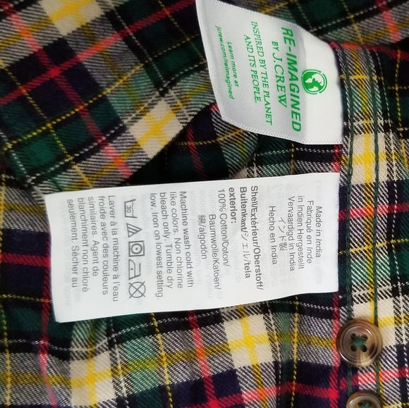J.Crew Mens Brushed Twill Shirt in Plaid - Picture 5 of 5